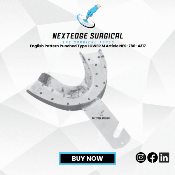 English Pattern Punched Type LOWER M Article NES-786-4317