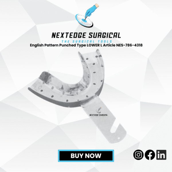 English Pattern Punched Type LOWER L Article NES-786-4318