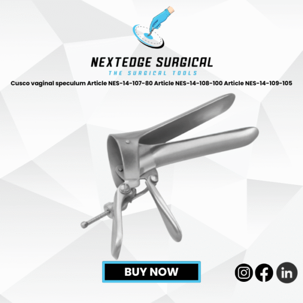 Cusco vaginal speculum Article NES-14-107-80 Article NES-14-108-100 Article NES-14-109-105