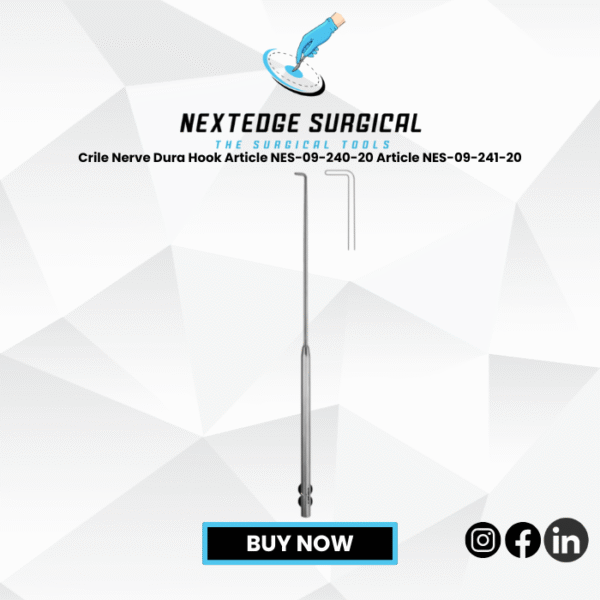 Crile Nerve Dura Hook Article NES-09-240-20 Article NES-09-241-20