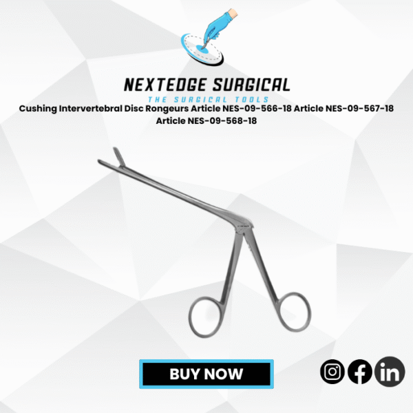 Cushing Intervertebral Disc Rongeurs Article NES-09-566-18 Article NES-09-567-18 Article NES-09-568-18