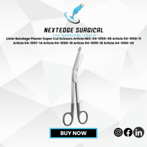 Lister Bandage Plaster Super Cut Scissors Article NES-04-1055-08 Article 04-1056-11 Article 04-1057-14 Article 04-1058-16 Article 04-1059-18 Article 04-1060-20