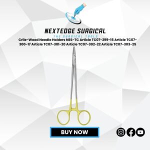 Crile-Wood Needle Holders NES-TC Article TC07-299-15 Article TC07-300-17 Article TC07-301-20 Article TC07-302-22 Article TC07-303-25