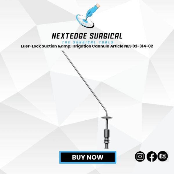 Luer-Lock Suction & Irrigation Cannula Article NES 02-314-02
