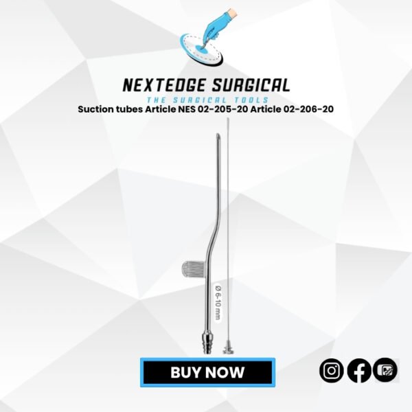 Suction tubes Article NES 02-205-20 Article 02-206-20
