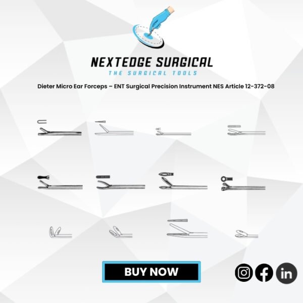 Dieter Micro Ear Forceps – ENT Surgical Precision Instrument NES Article 12-372-08