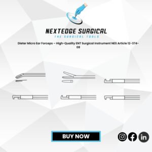 Dieter Micro Ear Forceps – High-Quality ENT Surgical Instrument NES Article 12-374-08