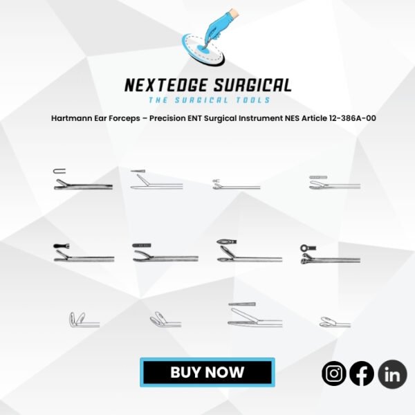 Hartmann Ear Forceps – Precision ENT Surgical Instrument NES Article 12-386A-00