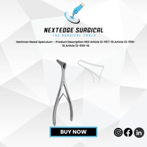Hartman Nasal Speculum – Product Description NES Article 12-557-16 Article 12-558-16 Article 12-559-16