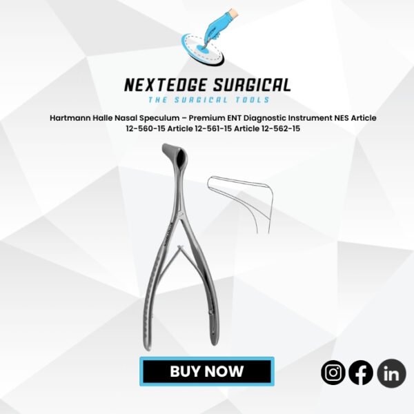 Hartmann Halle Nasal Speculum – Premium ENT Diagnostic Instrument NES Article 12-560-15 Article 12-561-15 Article 12-562-15