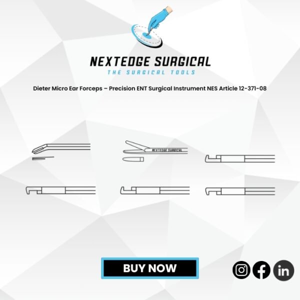 Dieter Micro Ear Forceps – Precision ENT Surgical Instrument NES Article 12-371-08