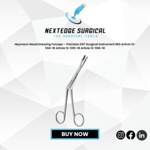 Heymann Nasal Dressing Forceps – Precision ENT Surgical Instrument NES Article 12-594-18 Article 12-595-18 Article 12-596-18