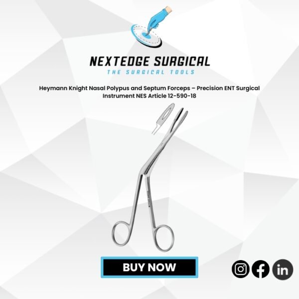 Heymann Knight Nasal Polypus and Septum Forceps – Precision ENT Surgical Instrument NES Article 12-590-18