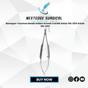 Barraquer-Troutman Needle Holders Smooth Cvd NES Article 786-3070 Article 786-3072