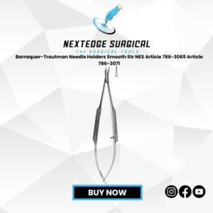 Barraquer-Troutman Needle Holders Smooth Str NES Article 786-3069 Article 786-3071