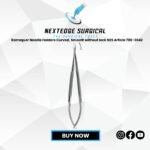 Barraquer Needle Holders Curved, Smooth without lock NES Article 786-3042