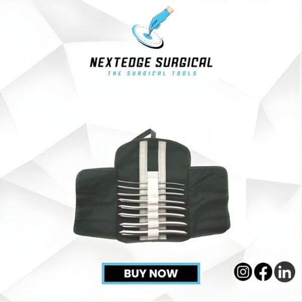 Hegar Uterine Dilator 8 set W/Roll Article NES-14-360-00