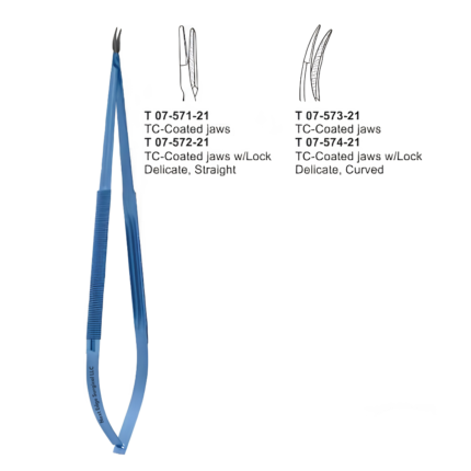 Barraquer Delicate Needle Holders – Surgical Titanium Needle Holder – GRP-T 07-571-21